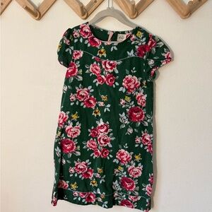 Mini Boden green floral dress size 10